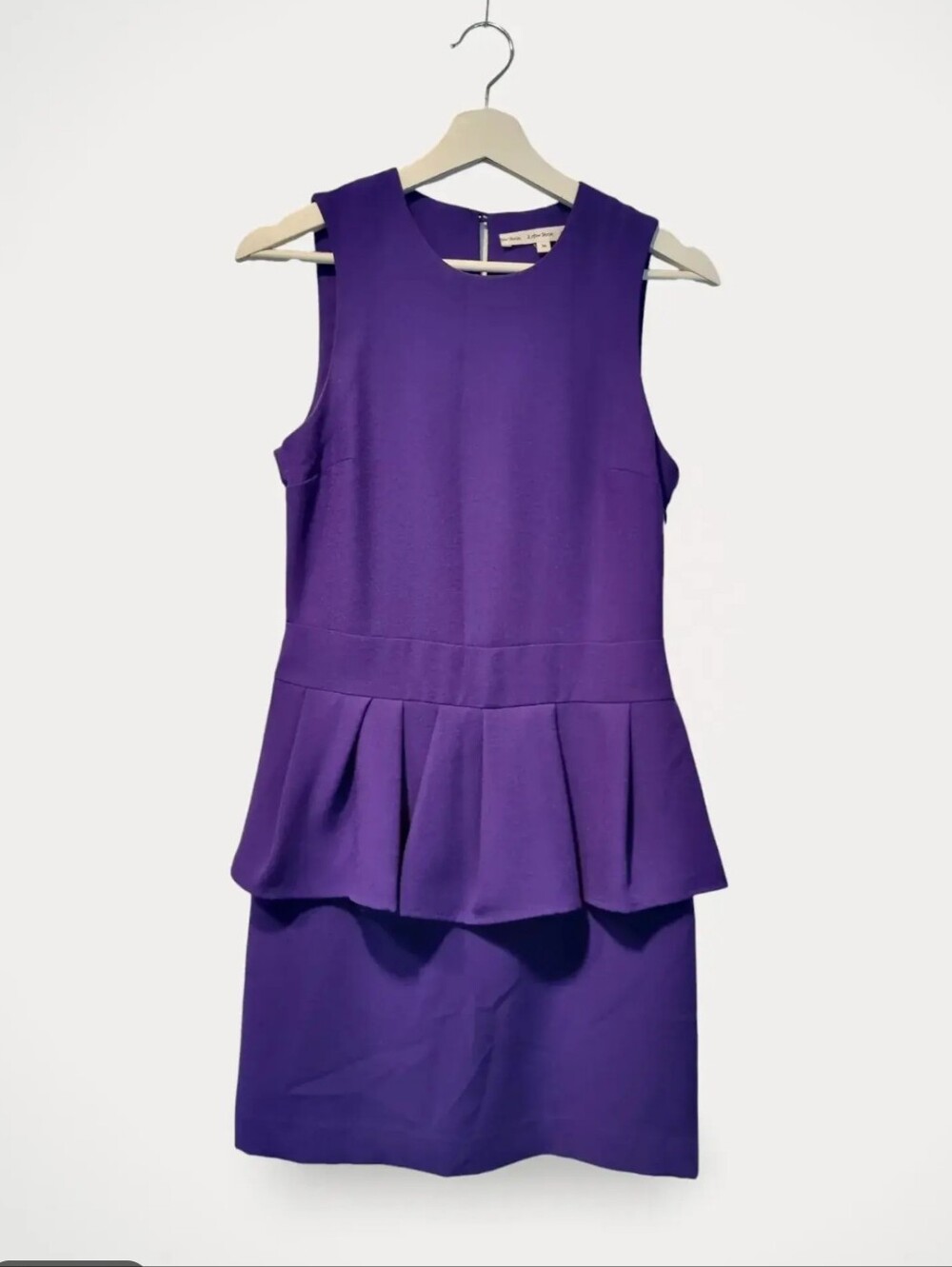 & Other Stories Purple Peplum Sleeveless Sheath Dress